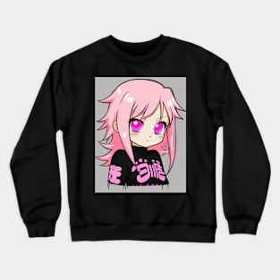 Kawaii Cuties: Explore the World of Adorable Anime Girls in Pastel Hues Crewneck Sweatshirt